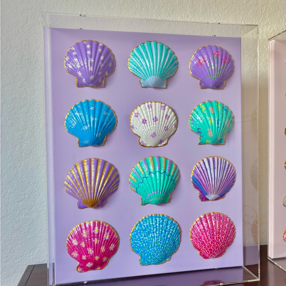 Mauve Mangrove - She Shells Art Hand-painted Seashell Art